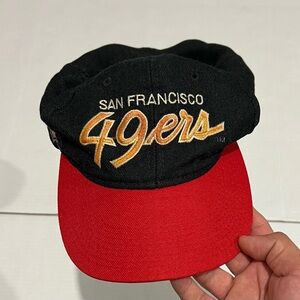 Vintage 90s San Francisco 49ers Sports Specialties Script Snapback Hat